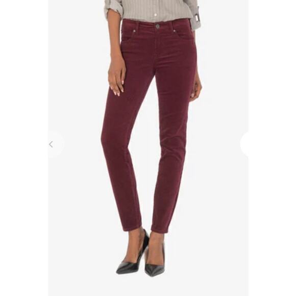 NWT Kut from‎ the Kloth Diana Corduroy Relaxed Fit Skinny Jeans Pants Size 14 - Picture 1 of 10